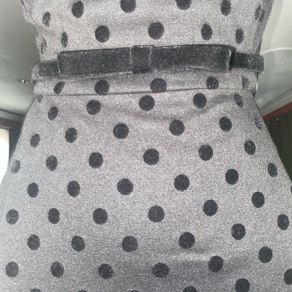*Vintage Rockabilly Audrey Hepburn 60s Style*Little Black Dress*Polka Dot*Elle - Picture 9 of 9